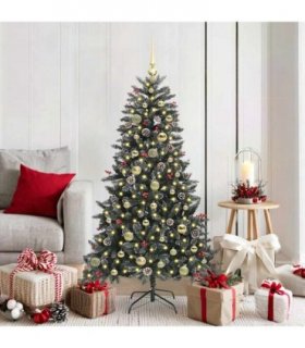 vidaXL Artificial Christmas Tree Green 150 cm PVC and Plastic