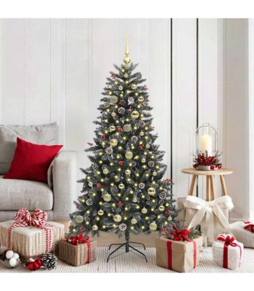 vidaXL Artificial Christmas Tree Green 150 cm PVC and Plastic