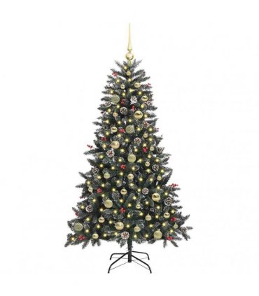 vidaXL Artificial Christmas Tree Green 150 cm PVC and Plastic