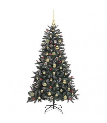 vidaXL Artificial Christmas Tree Green 150 cm PVC and Plastic