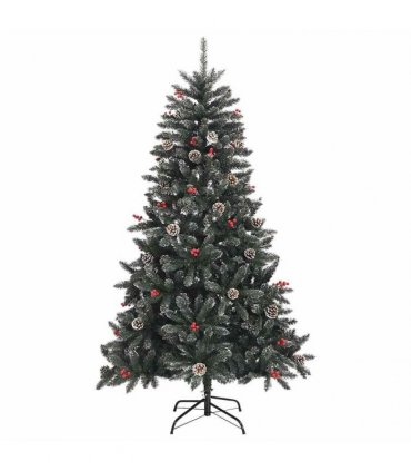 vidaXL Artificial Christmas Tree Green 150 cm PVC and Plastic