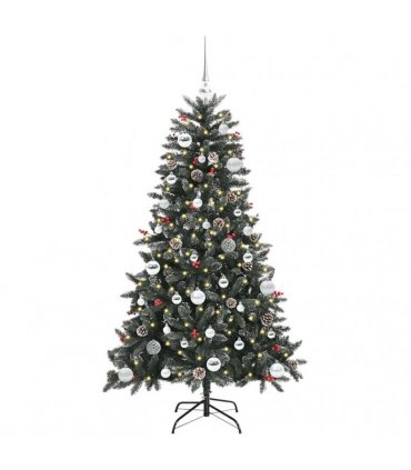 vidaXL Artificial Christmas Tree Green 150 cm PVC and Plastic