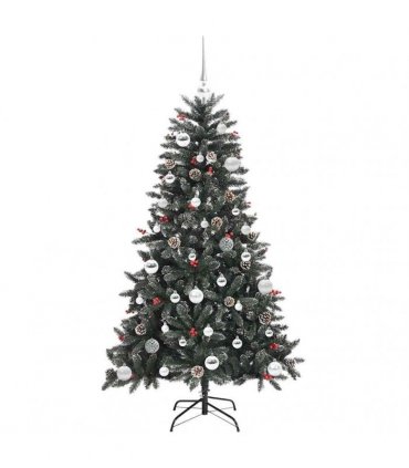 vidaXL Artificial Christmas Tree Green 150 cm PVC and Plastic