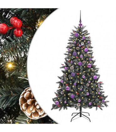 vidaXL Artificial Christmas Tree Green 150 cm PVC and Plastic