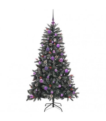vidaXL Artificial Christmas Tree Green 150 cm PVC and Plastic