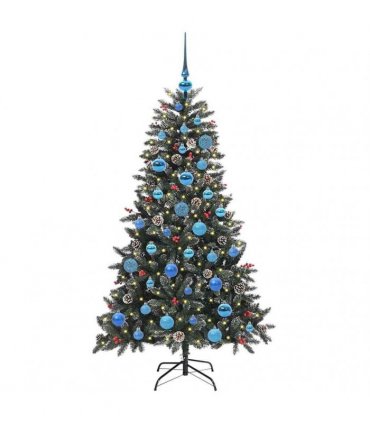 vidaXL Artificial Christmas Tree Green 150 cm PVC and Plastic