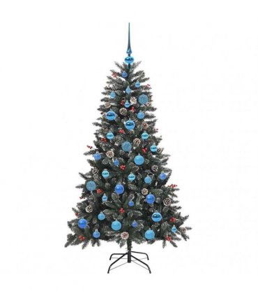 vidaXL Artificial Christmas Tree Green 150 cm PVC and Plastic