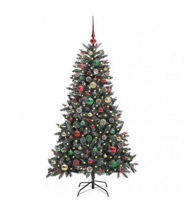 vidaXL Artificial Christmas Tree Green 150 cm PVC and Plastic