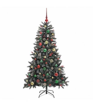 vidaXL Artificial Christmas Tree Green 150 cm PVC and Plastic
