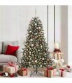 vidaXL Artificial Christmas Tree with 300 LEDs with Stand Green 180 cm