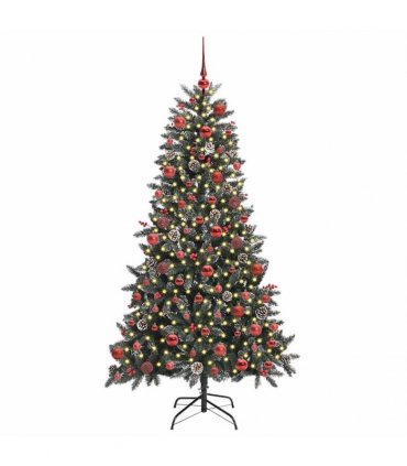 vidaXL Artificial Christmas Tree Green 180 cm PVC and Plastic