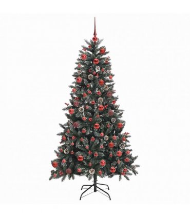 vidaXL Artificial Christmas Tree Green 180 cm PVC and Plastic
