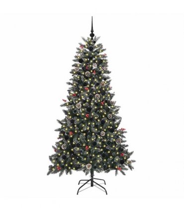 vidaXL Artificial Christmas Tree Green 180 cm PVC and Plastic