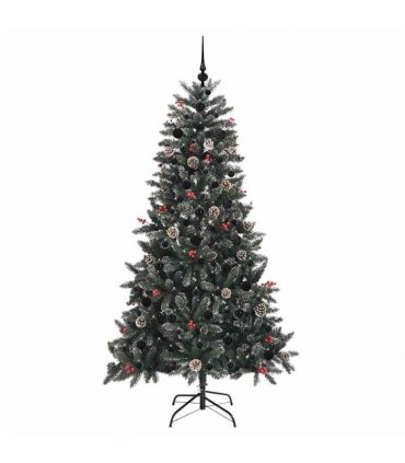 vidaXL Artificial Christmas Tree Green 180 cm PVC and Plastic