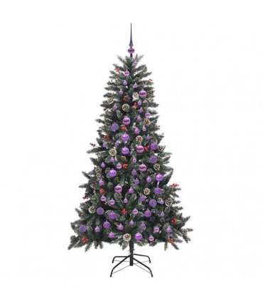 vidaXL Artificial Christmas Tree Green 180 cm PVC and Plastic