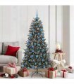 vidaXL Artificial Christmas Tree Green 180 cm PVC and Plastic