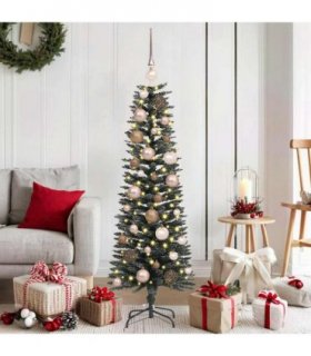 vidaXL Artificial Christmas Tree with 150 LEDs with Stand Green 120 cm