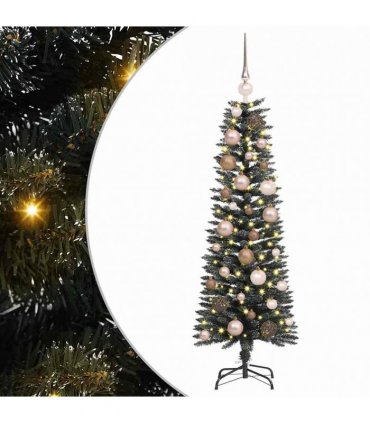 vidaXL Artificial Christmas Tree with 150 LEDs with Stand Green 120 cm