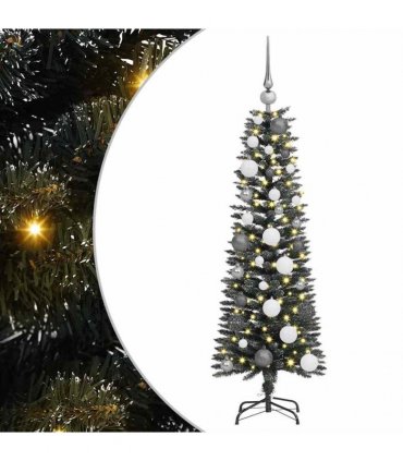 vidaXL Artificial Christmas Tree with 150 LEDs with Stand Green 120 cm