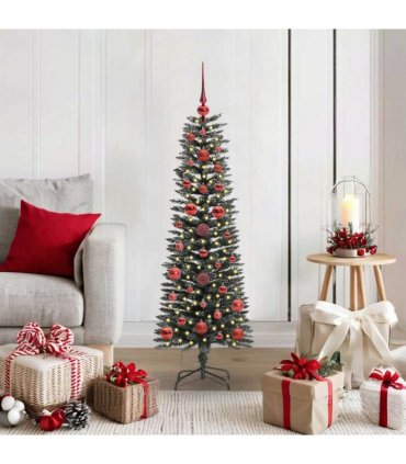 vidaXL Artificial Christmas Tree Green 120 cm PVC and Plastic