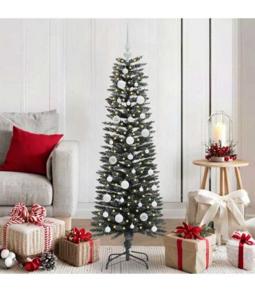 vidaXL Artificial Christmas Tree Green 120 cm PVC and Plastic