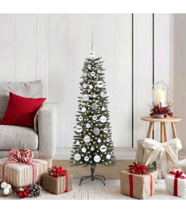 vidaXL Artificial Christmas Tree Green 120 cm PVC and Plastic