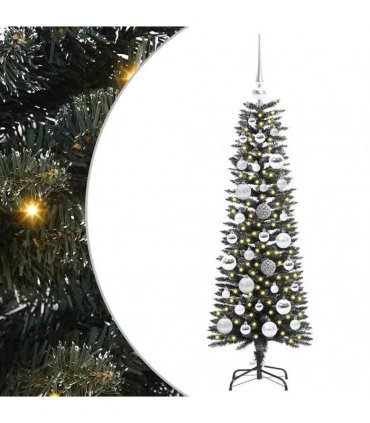 vidaXL Artificial Christmas Tree Green 120 cm PVC and Plastic