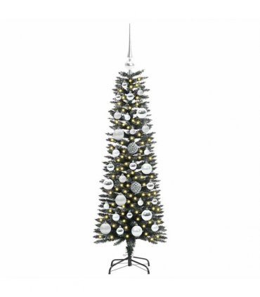 vidaXL Artificial Christmas Tree Green 120 cm PVC and Plastic