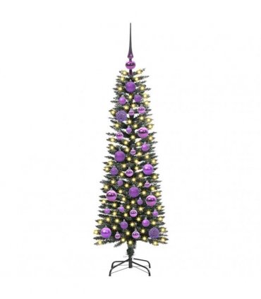 vidaXL Artificial Christmas Tree Green 120 cm PVC and Plastic