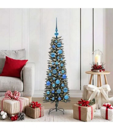 vidaXL Artificial Christmas Tree Green 120 cm PVC and Plastic