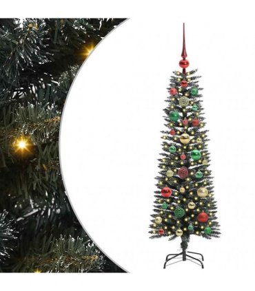 vidaXL Artificial Christmas Tree Green 120 cm PVC and Plastic