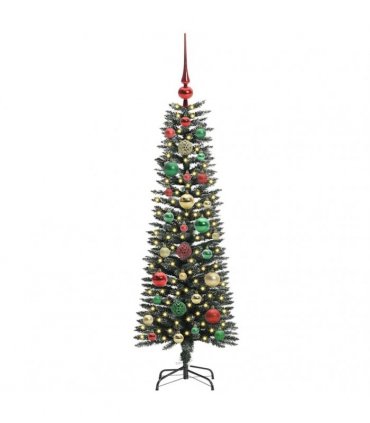 vidaXL Artificial Christmas Tree Green 120 cm PVC and Plastic