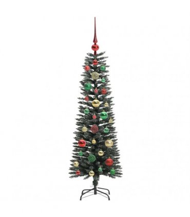 vidaXL Artificial Christmas Tree Green 120 cm PVC and Plastic