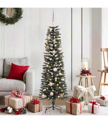 vidaXL Artificial Christmas Tree with 150 LEDs with Stand Green 150 cm