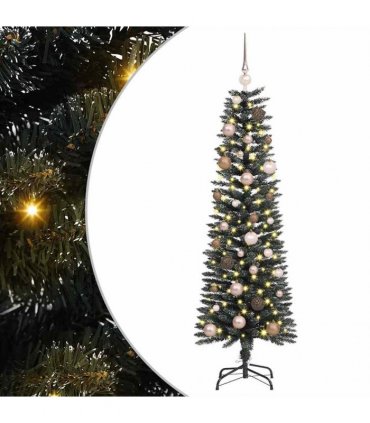 vidaXL Artificial Christmas Tree with 150 LEDs with Stand Green 150 cm