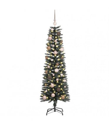 vidaXL Artificial Christmas Tree with 150 LEDs with Stand Green 150 cm