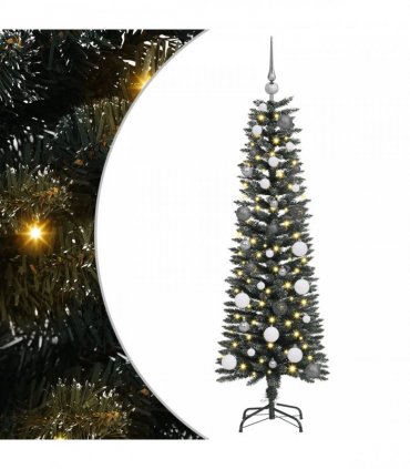 vidaXL Artificial Christmas Tree with 150 LEDs with Stand Green 150 cm