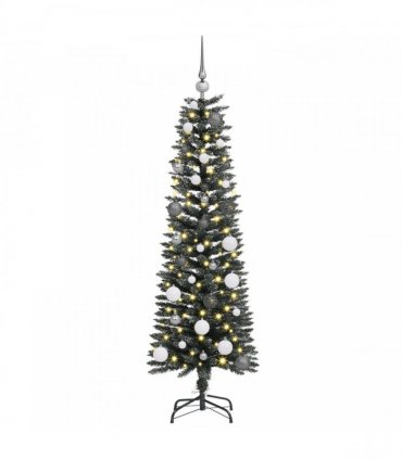 vidaXL Artificial Christmas Tree with 150 LEDs with Stand Green 150 cm