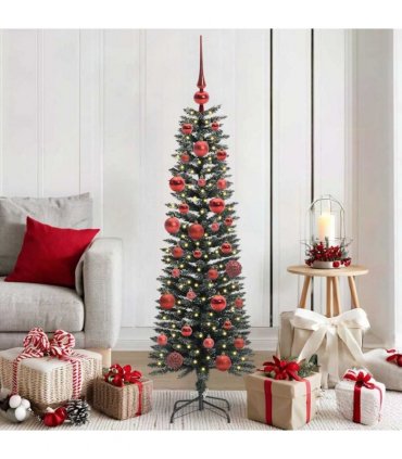 vidaXL Artificial Christmas Tree Green 150 cm PVC and Plastic