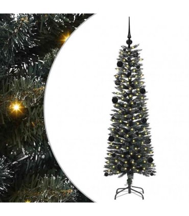 vidaXL Artificial Christmas Tree Green 150 cm PVC and Plastic