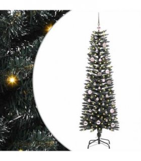 vidaXL Artificial Christmas Tree Green 150 cm PVC and Plastic