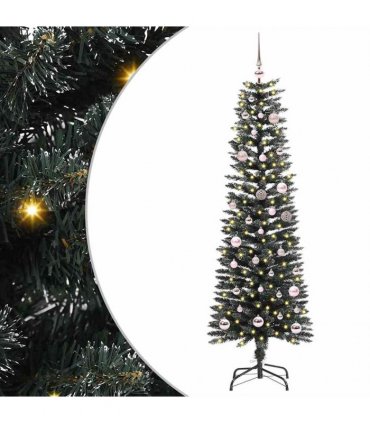 vidaXL Artificial Christmas Tree Green 150 cm PVC and Plastic