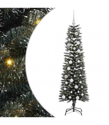 vidaXL Artificial Christmas Tree Green 150 cm PVC and Plastic