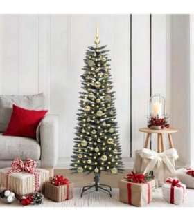 vidaXL Artificial Christmas Tree Green 150 cm PVC and Plastic