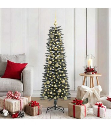 vidaXL Artificial Christmas Tree Green 150 cm PVC and Plastic