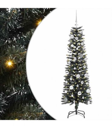 vidaXL Artificial Christmas Tree Green 150 cm PVC and Plastic