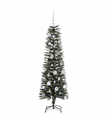 vidaXL Artificial Christmas Tree Green 150 cm PVC and Plastic
