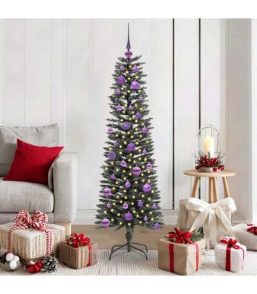 vidaXL Artificial Christmas Tree Green 150 cm PVC and Plastic