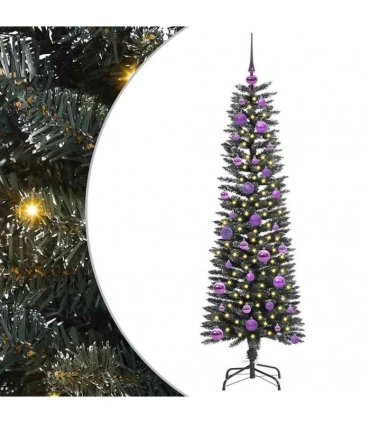 vidaXL Artificial Christmas Tree Green 150 cm PVC and Plastic