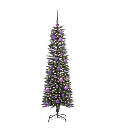 vidaXL Artificial Christmas Tree Green 150 cm PVC and Plastic